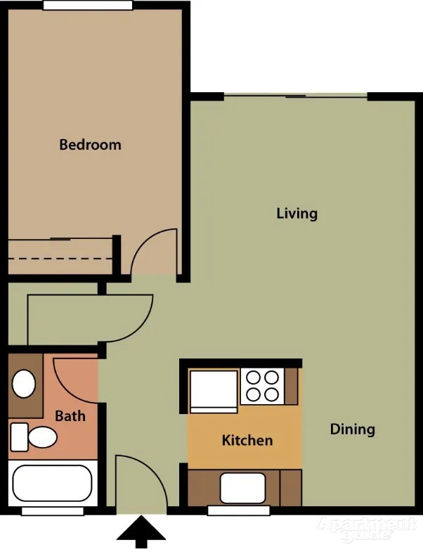 1 Bedroom 1st Floor floor plan
